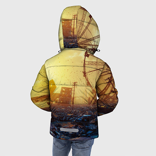 Зимняя куртка для мальчика Metro Exodus / 3D-Светло-серый – фото 4
