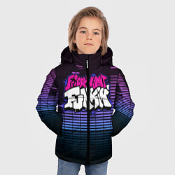 Куртка зимняя для мальчика Friday Night Funkin, цвет: 3D-черный — фото 2