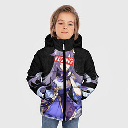 Куртка зимняя для мальчика Genshin Impact KEQING, цвет: 3D-светло-серый — фото 2