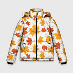 Куртка зимняя для мальчика Осень Autumn, цвет: 3D-черный