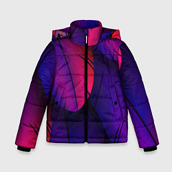 Зимняя куртка для мальчика Фиолетовые Перья