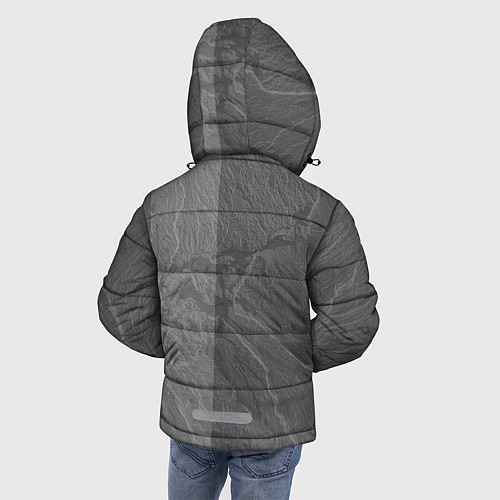Зимняя куртка для мальчика Renault Logo Рено логотип / 3D-Светло-серый – фото 4