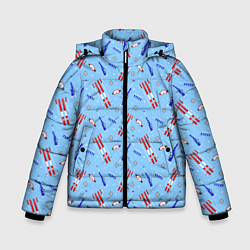 Куртка зимняя для мальчика Биатлон, цвет: 3D-черный