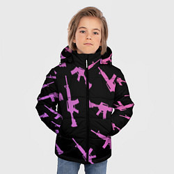 Куртка зимняя для мальчика М4А1, цвет: 3D-красный — фото 2