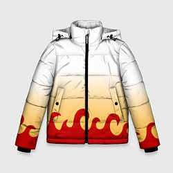 Куртка зимняя для мальчика ШИНДЖУРО РЕНГОКУ KNY, цвет: 3D-черный