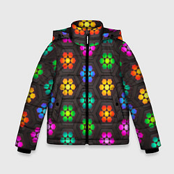 Куртка зимняя для мальчика Наночастицы, цвет: 3D-черный