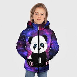 Куртка зимняя для мальчика Space Panda, цвет: 3D-черный — фото 2