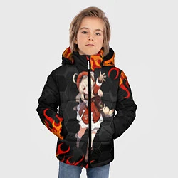 Куртка зимняя для мальчика Genshin Impact - Klee, цвет: 3D-светло-серый — фото 2