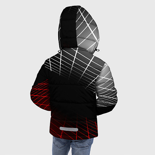 Зимняя куртка для мальчика HONDA ХОНДА СЕТКА / 3D-Светло-серый – фото 4