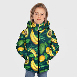 Куртка зимняя для мальчика Фрукты, цвет: 3D-черный — фото 2