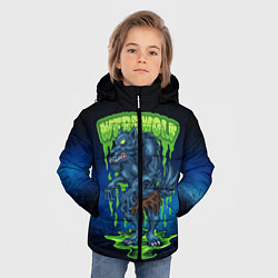 Куртка зимняя для мальчика Оборотень зомби, цвет: 3D-черный — фото 2