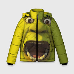 Куртка зимняя для мальчика Shrek is Yelling, цвет: 3D-красный