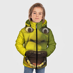 Куртка зимняя для мальчика Shrek is Yelling, цвет: 3D-черный — фото 2