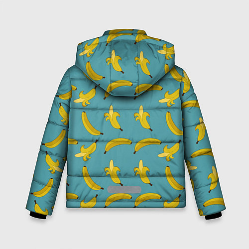 Зимняя куртка для мальчика Бананы Мятная / 3D-Красный – фото 2