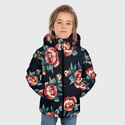 Куртка зимняя для мальчика Розы, цвет: 3D-черный — фото 2