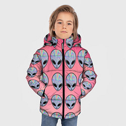 Куртка зимняя для мальчика Гламурные пришельцы, цвет: 3D-черный — фото 2