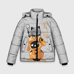 Зимняя куртка для мальчика Cat and Robot ЛСР
