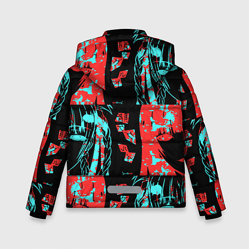 Зимняя куртка для мальчика Kakegurui Безумный азарт / 3D-Красный – фото 2