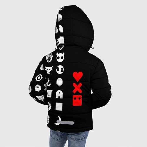 Зимняя куртка для мальчика Любовь, смерть и роботы / 3D-Светло-серый – фото 4