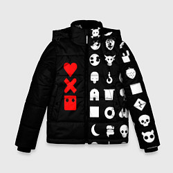 Куртка зимняя для мальчика Любовь, смерть и роботы, цвет: 3D-светло-серый
