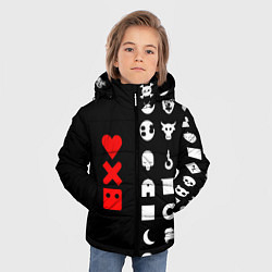Куртка зимняя для мальчика Любовь, смерть и роботы, цвет: 3D-красный — фото 2