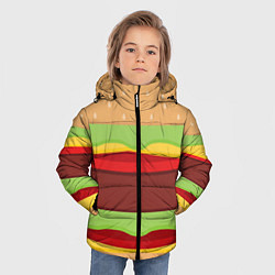 Куртка зимняя для мальчика Бутерброд, цвет: 3D-черный — фото 2