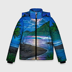 Зимняя куртка для мальчика Гавайский пейзаж
