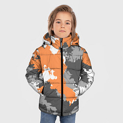 Куртка зимняя для мальчика Камуфляж огненный, цвет: 3D-черный — фото 2