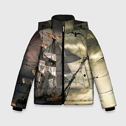 Куртка зимняя для мальчика Парусник, цвет: 3D-светло-серый