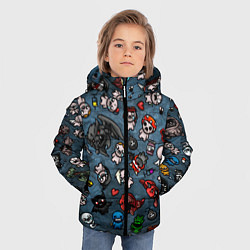 Куртка зимняя для мальчика Узор Исаака, цвет: 3D-светло-серый — фото 2