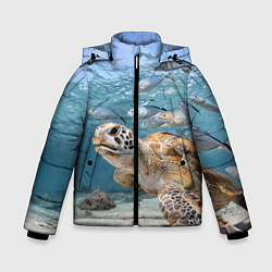 Зимняя куртка для мальчика Морская черепаха