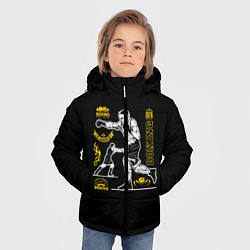 Куртка зимняя для мальчика BOXING, цвет: 3D-светло-серый — фото 2