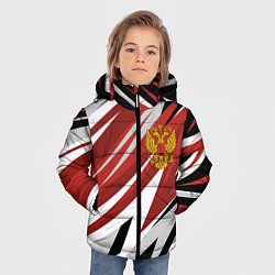 Куртка зимняя для мальчика РОССИЯ RUSSIA RED, цвет: 3D-черный — фото 2