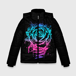 Зимняя куртка для мальчика Неоновая Роза Neon Rose