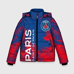 Куртка зимняя для мальчика ФК ПСЖ PARIS SAINT GERMAIN, цвет: 3D-черный