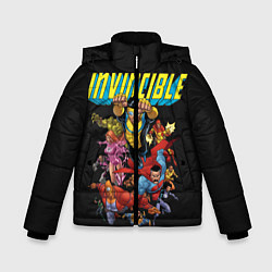 Куртка зимняя для мальчика Неуязвимый Invincible, цвет: 3D-черный