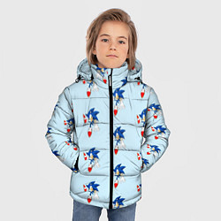 Куртка зимняя для мальчика Sonics dance, цвет: 3D-черный — фото 2