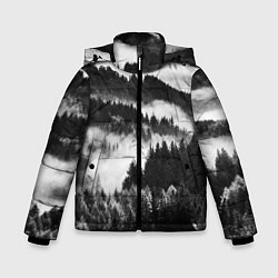 Куртка зимняя для мальчика ТУМАННЫЙ ЛЕС МРАЧНЫЙ ЛЕС, цвет: 3D-черный