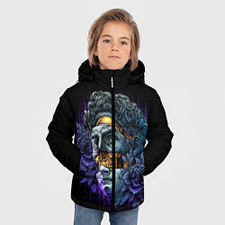 Куртка зимняя для мальчика David Skull, цвет: 3D-красный — фото 2