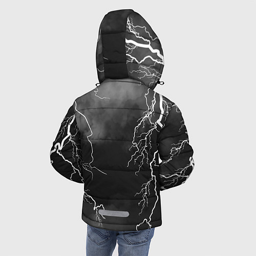 Зимняя куртка для мальчика METALLICA РАЗРЯД МОЛНИИ / 3D-Светло-серый – фото 4