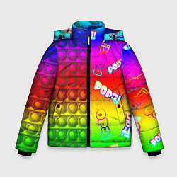 Куртка зимняя для мальчика POP it!, цвет: 3D-красный