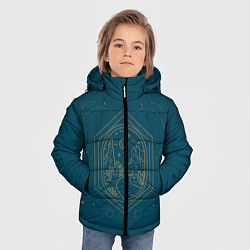 Куртка зимняя для мальчика КОСМИЧЕСКИЙ ПЕЙЗАЖ ЗЕМЛЯ, цвет: 3D-черный — фото 2