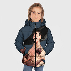 Куртка зимняя для мальчика Леди Димитреску Мать, цвет: 3D-красный — фото 2