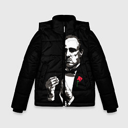 Куртка зимняя для мальчика Крёстный Отец The Godfather, цвет: 3D-черный