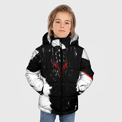 Куртка зимняя для мальчика БЕРСЕРК чб, цвет: 3D-черный — фото 2