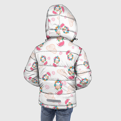 Зимняя куртка для мальчика Радужные Единороги / 3D-Светло-серый – фото 4