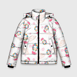 Зимняя куртка для мальчика Радужные Единороги