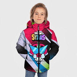 Куртка зимняя для мальчика Плохиш Базз Buzz Brawl Stars, цвет: 3D-черный — фото 2