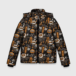 Куртка зимняя для мальчика Качалка, цвет: 3D-черный