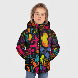 Куртка зимняя для мальчика Space Jam, цвет: 3D-черный — фото 2